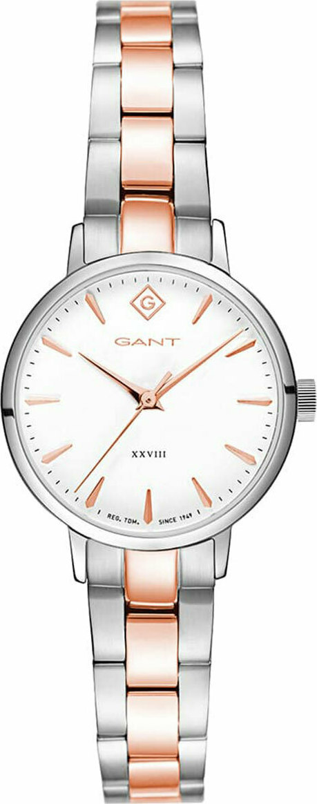 GANT Park Avenue 28mm Two Tone Rose Gold & Silver Stainless Steel Bracelet G126006 - 
