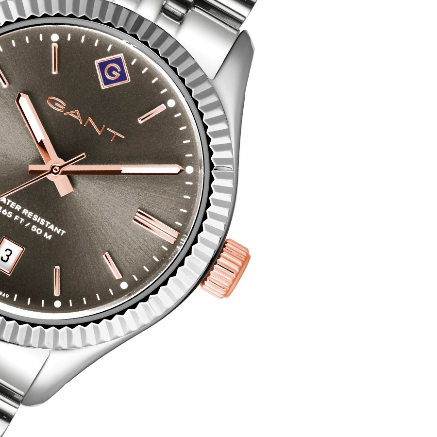 GANT Sussex Grey Dial 34mm Silver Stainless Steel Bracelet G136007 - 