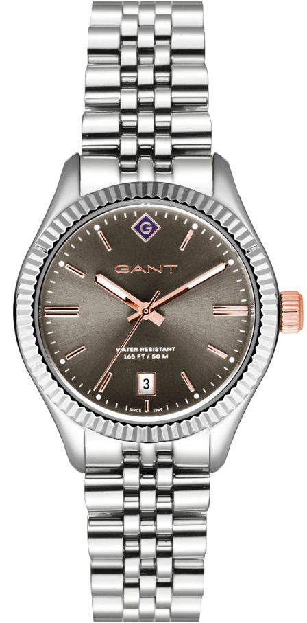 GANT Sussex Grey Dial 34mm Silver Stainless Steel Bracelet G136007 - 