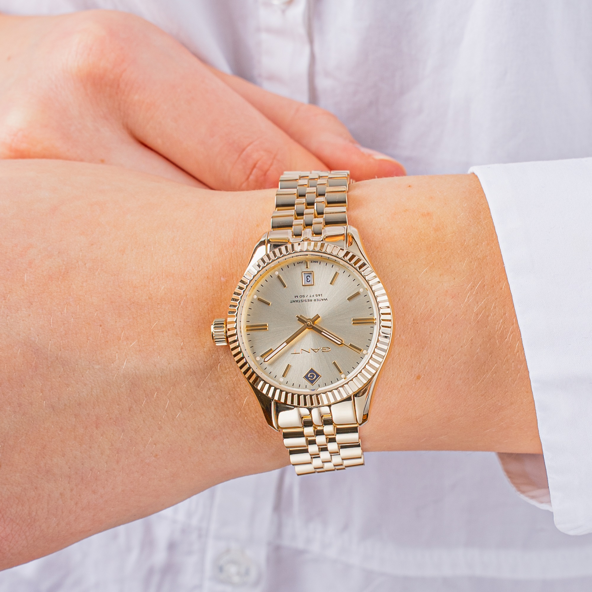 GANT Sussex Gold Dial 34mm Gold Stainless Steel Bracelet G136015 - 3