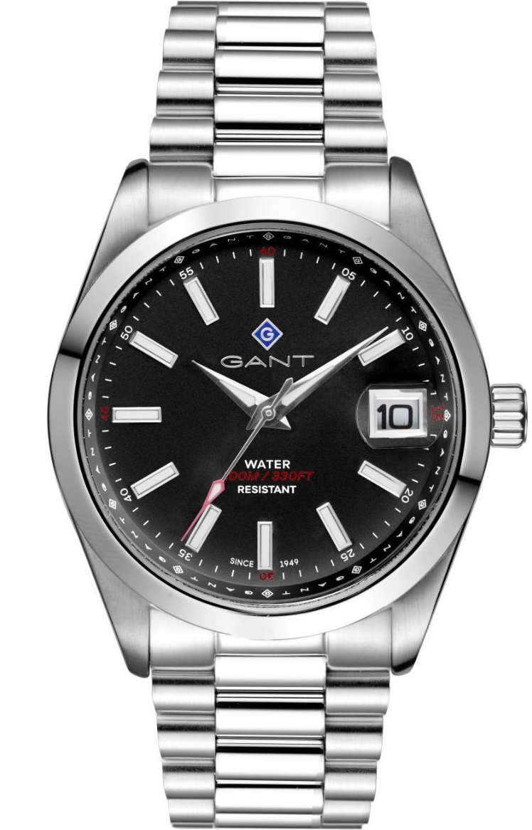 GANT Eastham Black Dial 42mm Silver Stainless Steel Bracelet G161012 - 