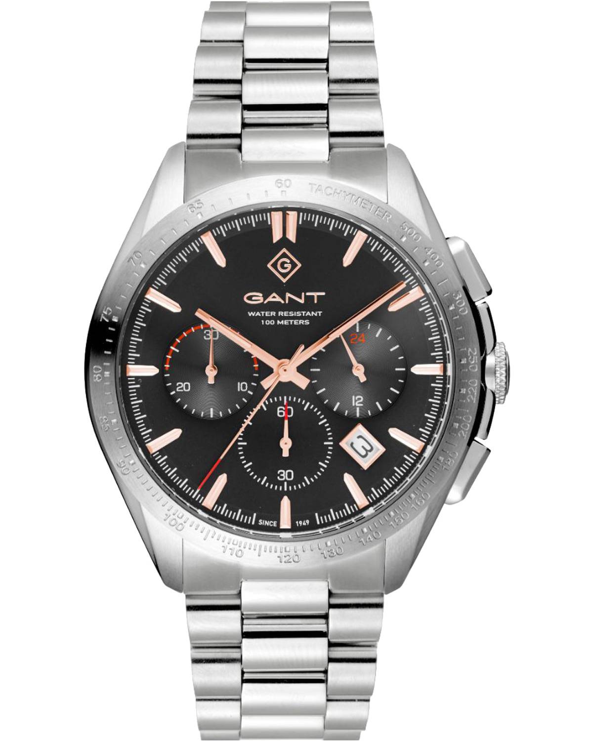GANT Hammondsport Chronograph 44mm Silver Stainless Steel Bracelet G168005 - 