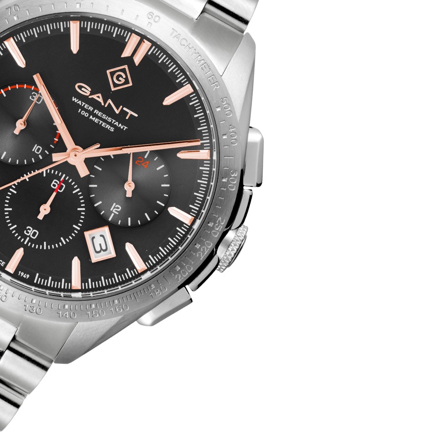 GANT Hammondsport Chronograph 44mm Silver Stainless Steel Bracelet G168005 - 