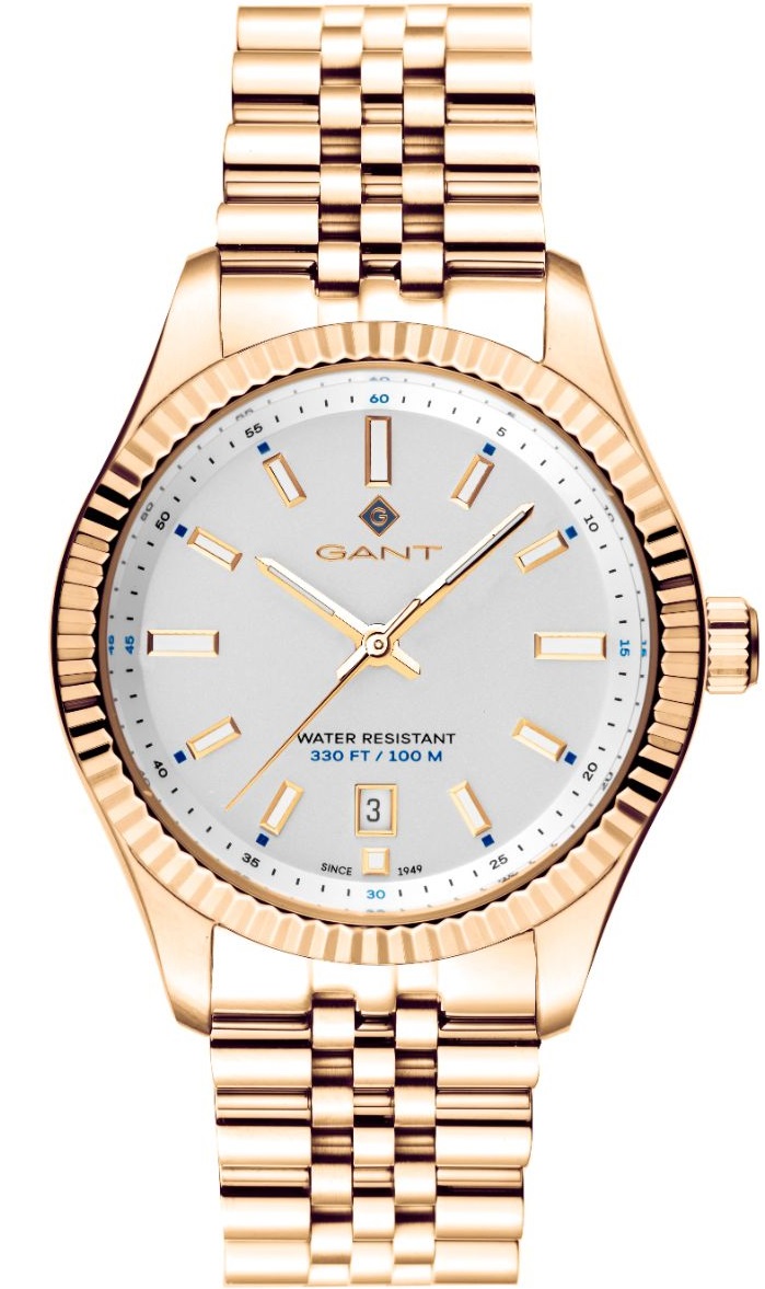 GANT Sussex Mid White Dial 37.5mm Gold Stainless Steel Bracelet G171008 - 1