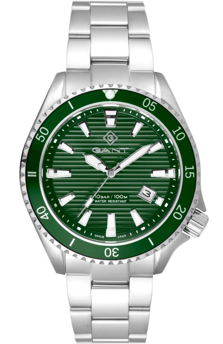 GANT Waterville 45mm Silver Stainless Steel Bracelet G174012 - 