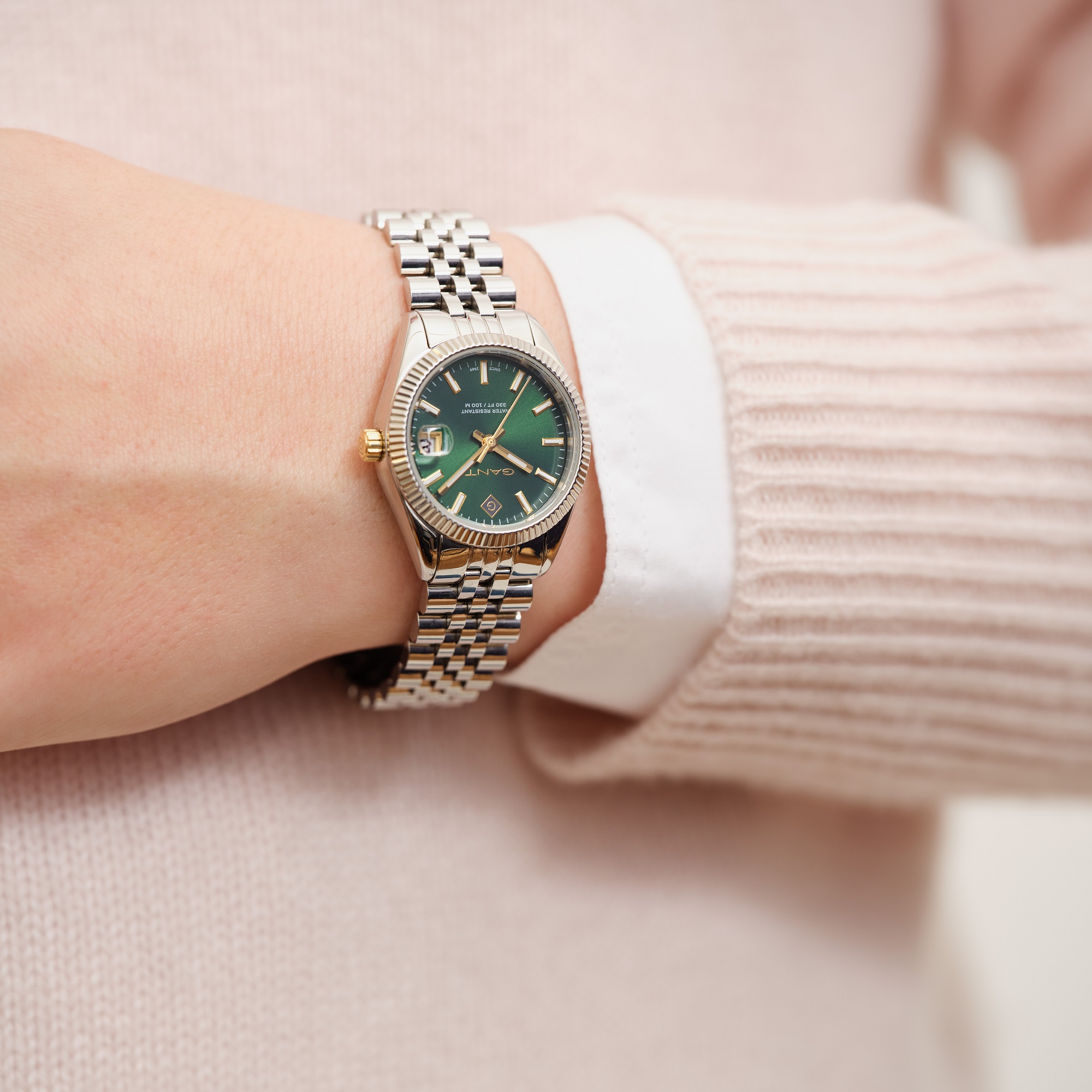 GANT Sussex Mini Green Dial 28mm Silver Stainless Steel Bracelet G181004 - 