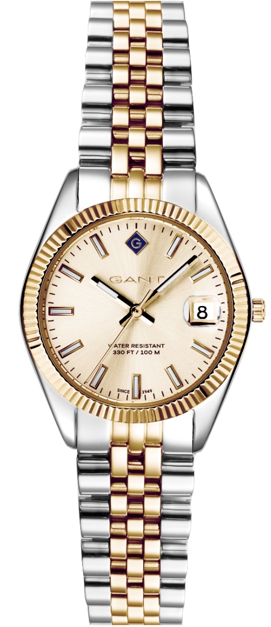 GANT Sussex Mini Gold Dial 28mm Two Tone Gold Stainless Steel Bracelet G181011 - 
