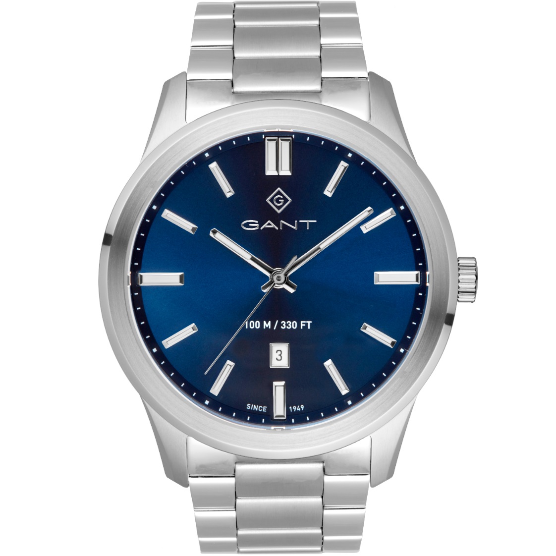 GANT Bridgeton Blue Dial 43mm Silver Stainless Steel Bracelet G182003 - 