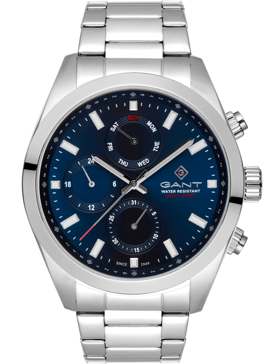 GANT Rochester Multifunction Blue Dial 43.5mm Silver Stainless Steel Bracelet G183003 - 