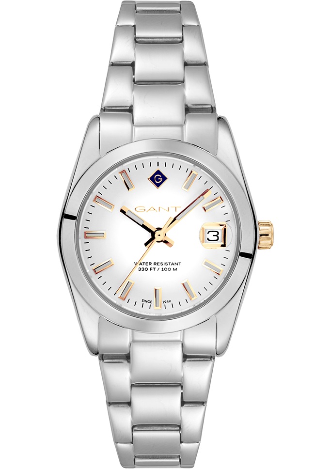 GANT Everett Mini White Dial 28mm Silver Stainless Steel Bracelet G186001 - 