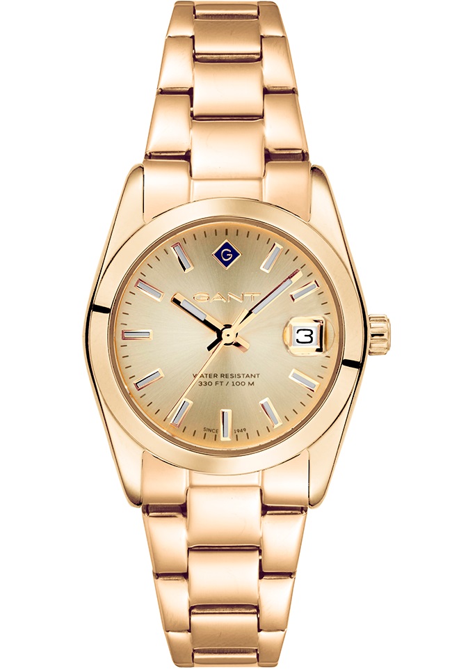GANT Everett Mini Gold Dial 28mm Gold Stainless Steel Bracelet G186006 - 
