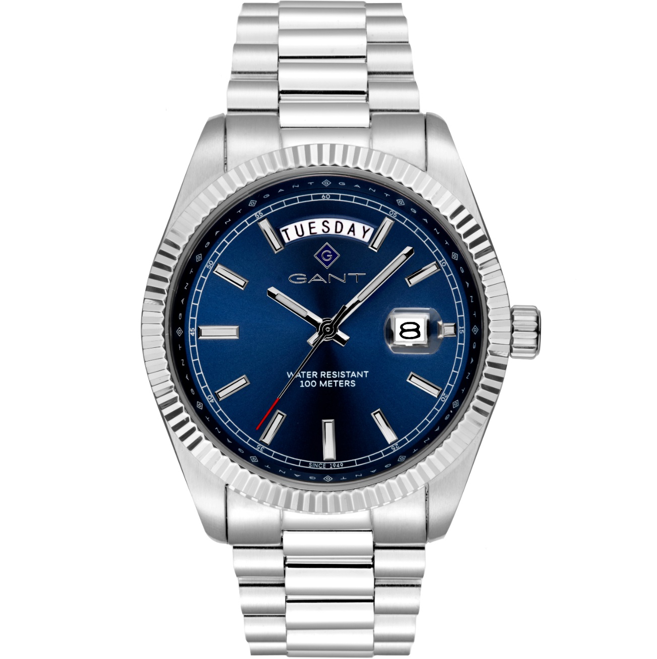 GANT Fairfax Blue Dial 41mm Silver Stainless Steel Bracelet G189002 - 