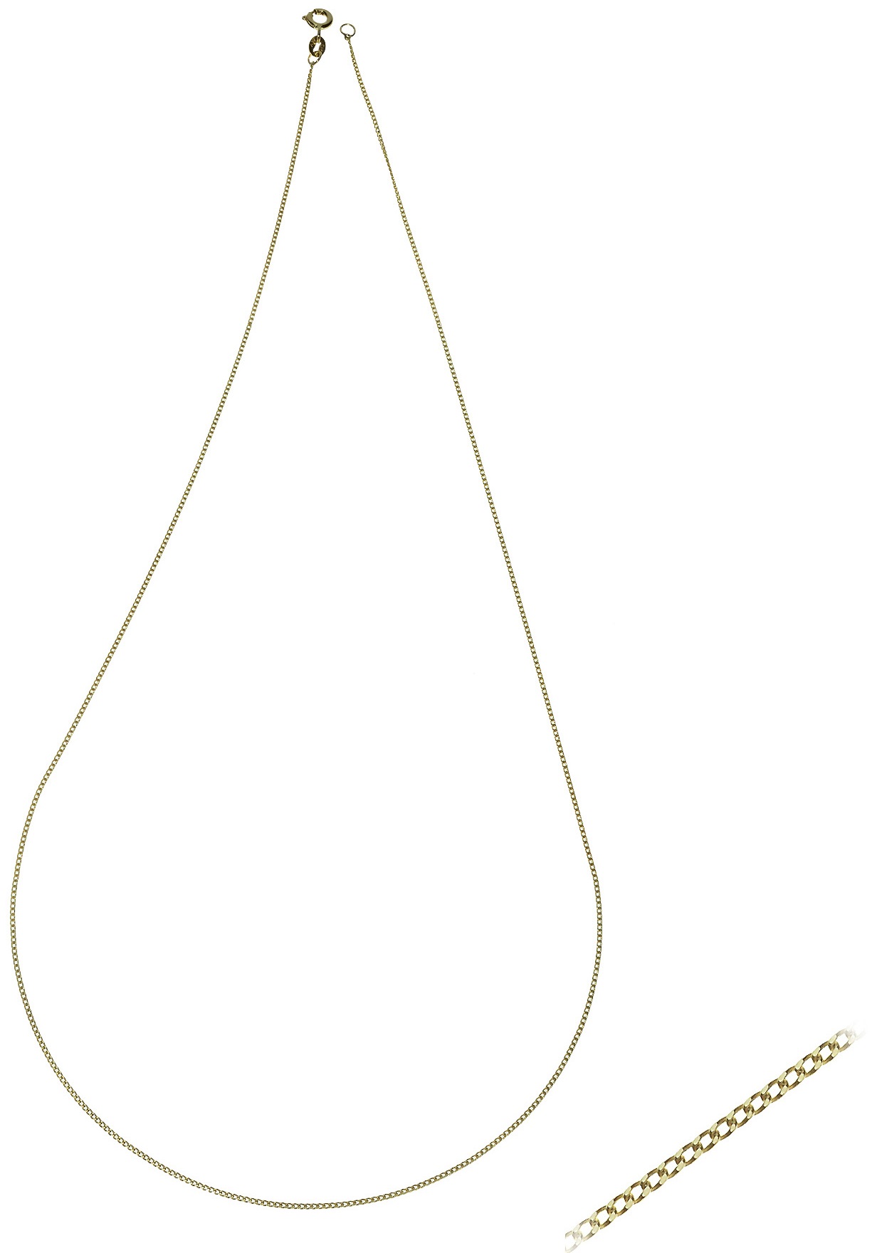 ΑΛΥΣΙΔΑ Λαιμού Gourmet Masif #1 Κ9 40cm Κίτρινο Χρυσό G25.K9-40