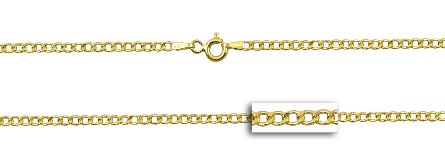 ΑΛΥΣΙΔΑ Gourmet Hollow #2 Κ14 55cm Κίτρινο Χρυσό GK060Y-K14.55 - 2