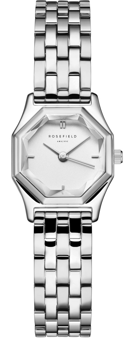 ROSEFIELD Gemme Silver Dial 21.5 x 27.5mm Silver Stainless Steel Bracelet GWSSS-G04 - 