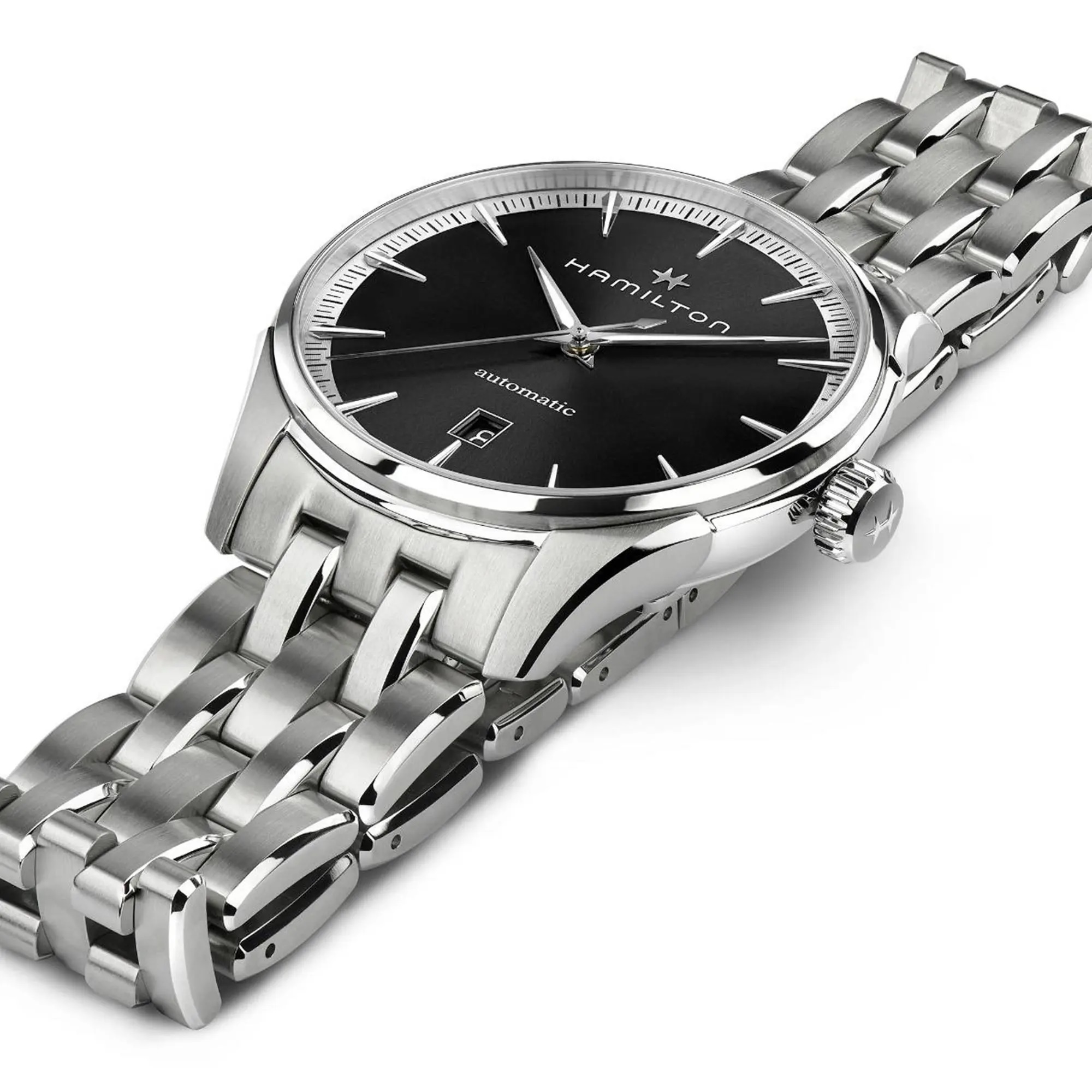 HAMILTON Jazzmaster Automatic Black Dial 40mm Silver Stainless Steel Bracelet H32475130 - 5