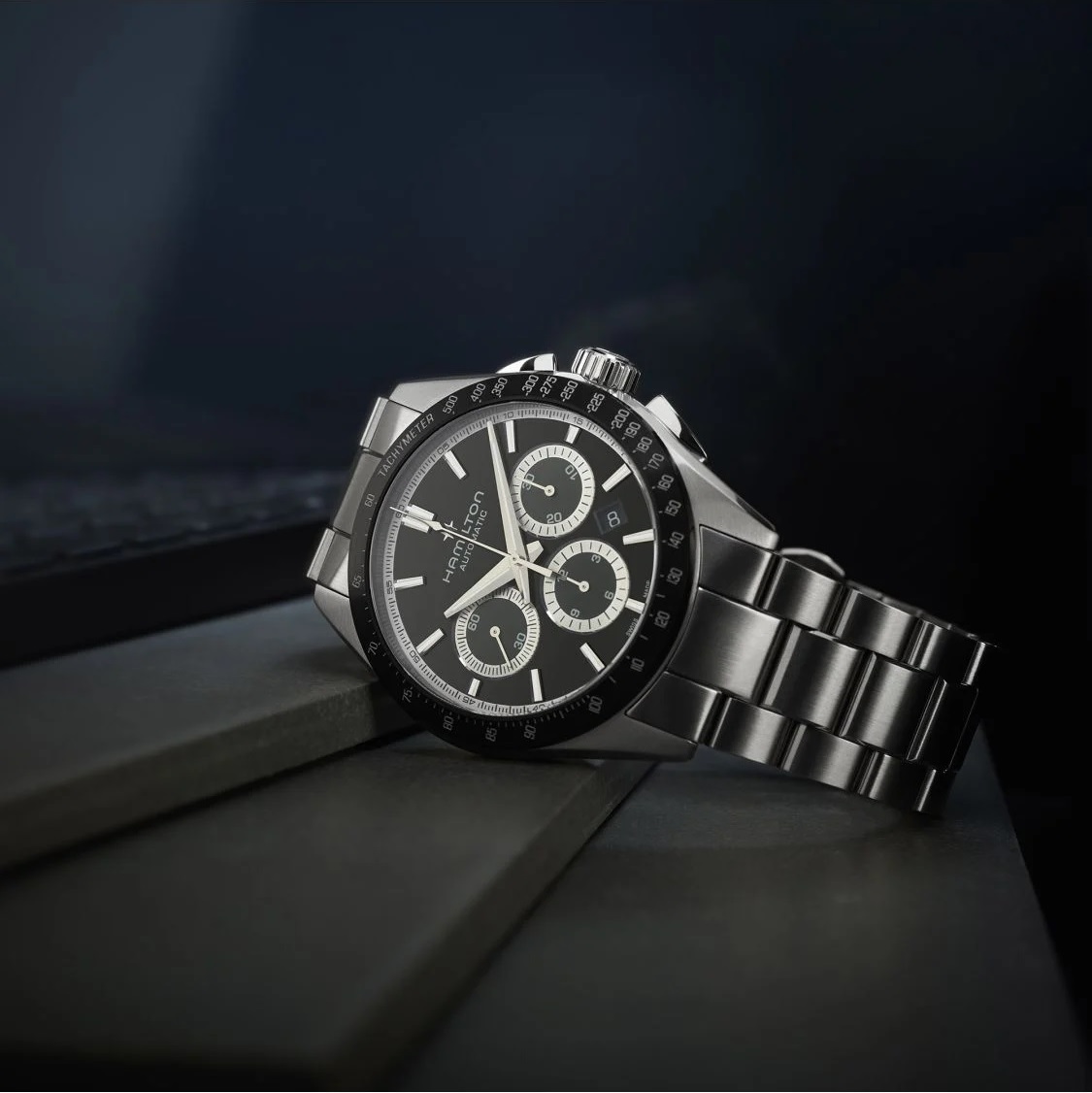 HAMILTON Jazzmaster Performer Chronograph Auto 42mm Silver Stainless Steel Bracelet H36606130 - 5