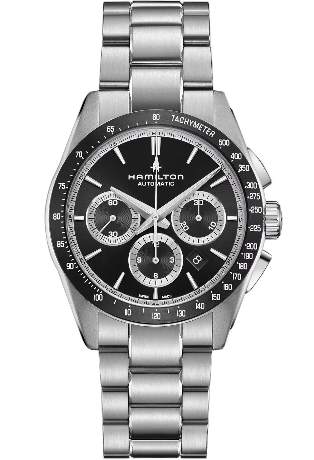 HAMILTON Jazzmaster Performer Chronograph Auto 42mm Silver Stainless Steel Bracelet H36606130 - 1