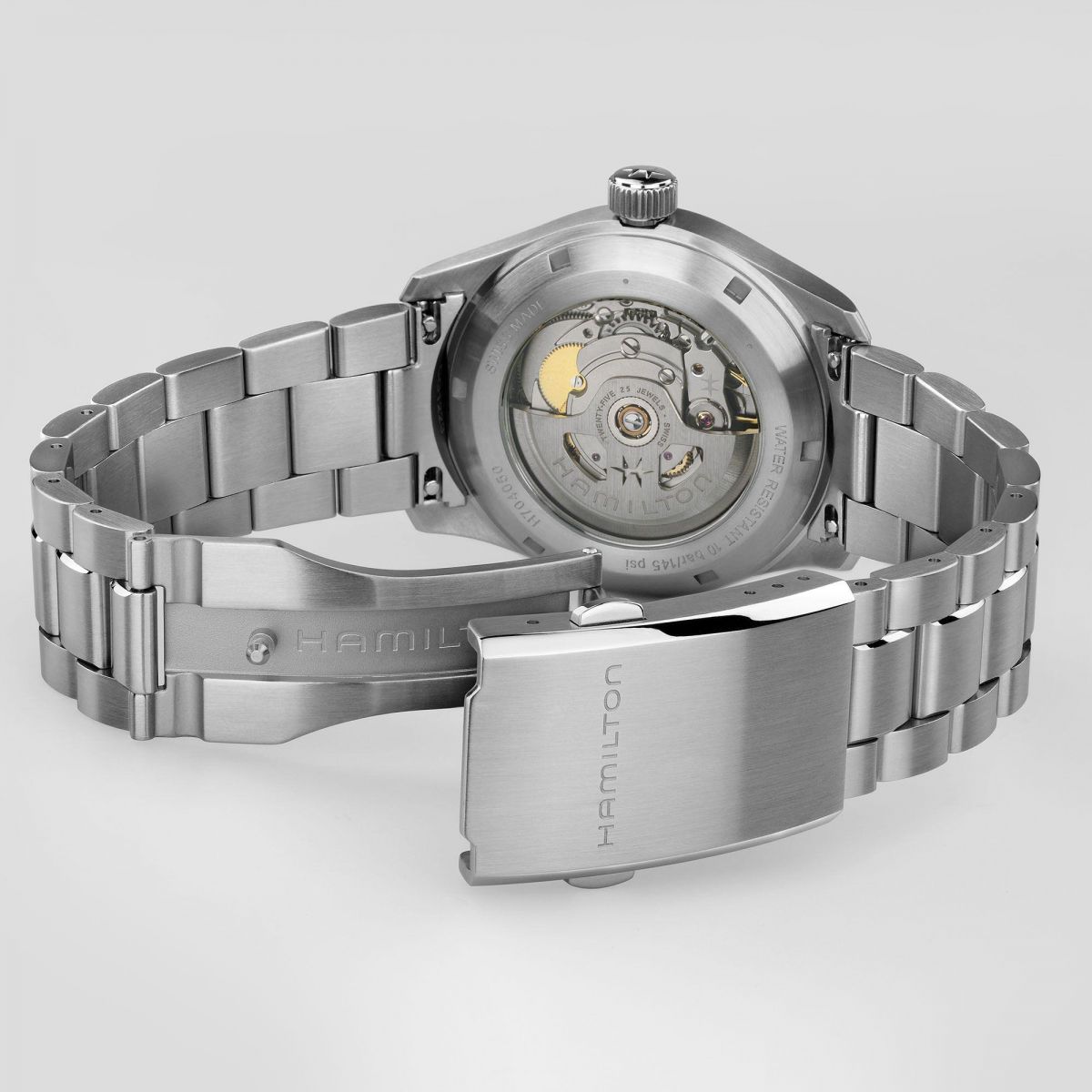 HAMILTON Khaki Field Murph Automatic Black Dial 38mm Silver Stainless Steel Bracelet H70405130 - 5