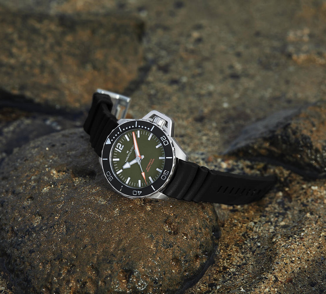HAMILTON Khaki Navy Frogman Auto 41mm Silver Stainless Steel Black Rubber Strap H77455360 - 6