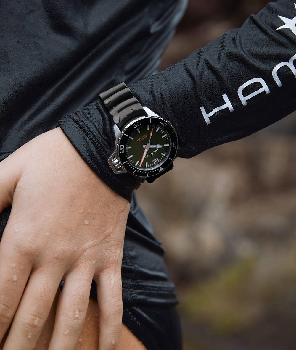 HAMILTON Khaki Navy Frogman Auto 41mm Silver Stainless Steel Black Rubber Strap H77455360 - 7