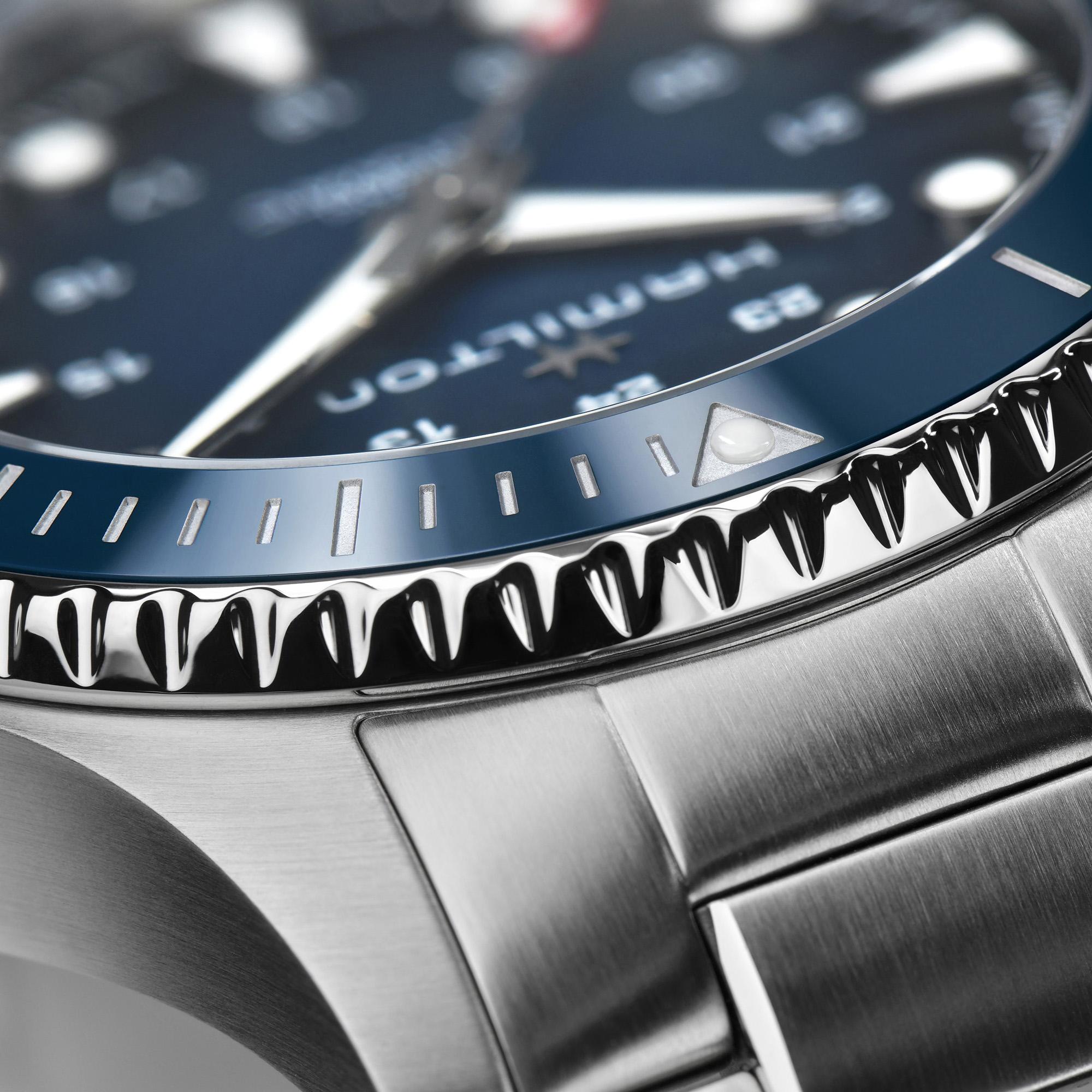 HAMILTON Khaki Navy Scuba Auto Blue Dial 43mm Silver Stainless Steel Bracelet H82505140 - 4