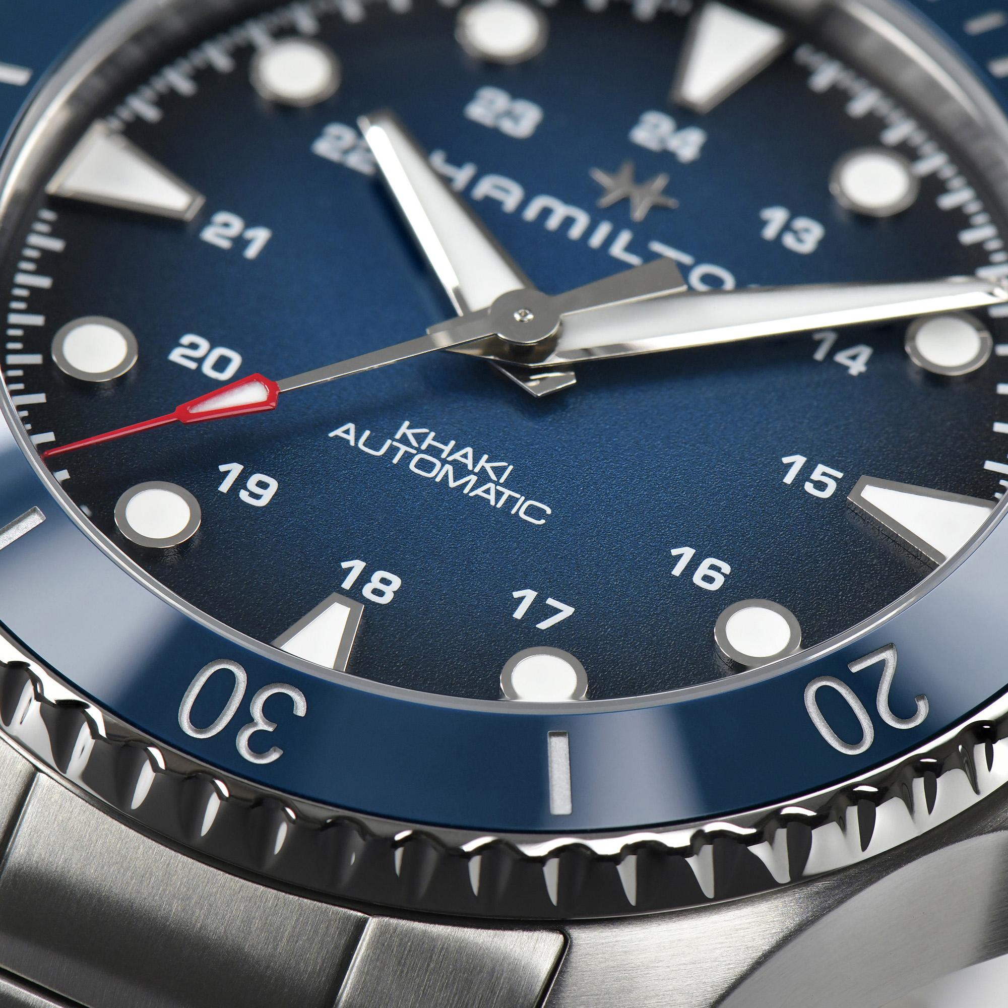 HAMILTON Khaki Navy Scuba Auto Blue Dial 43mm Silver Stainless Steel Bracelet H82505140 - 5