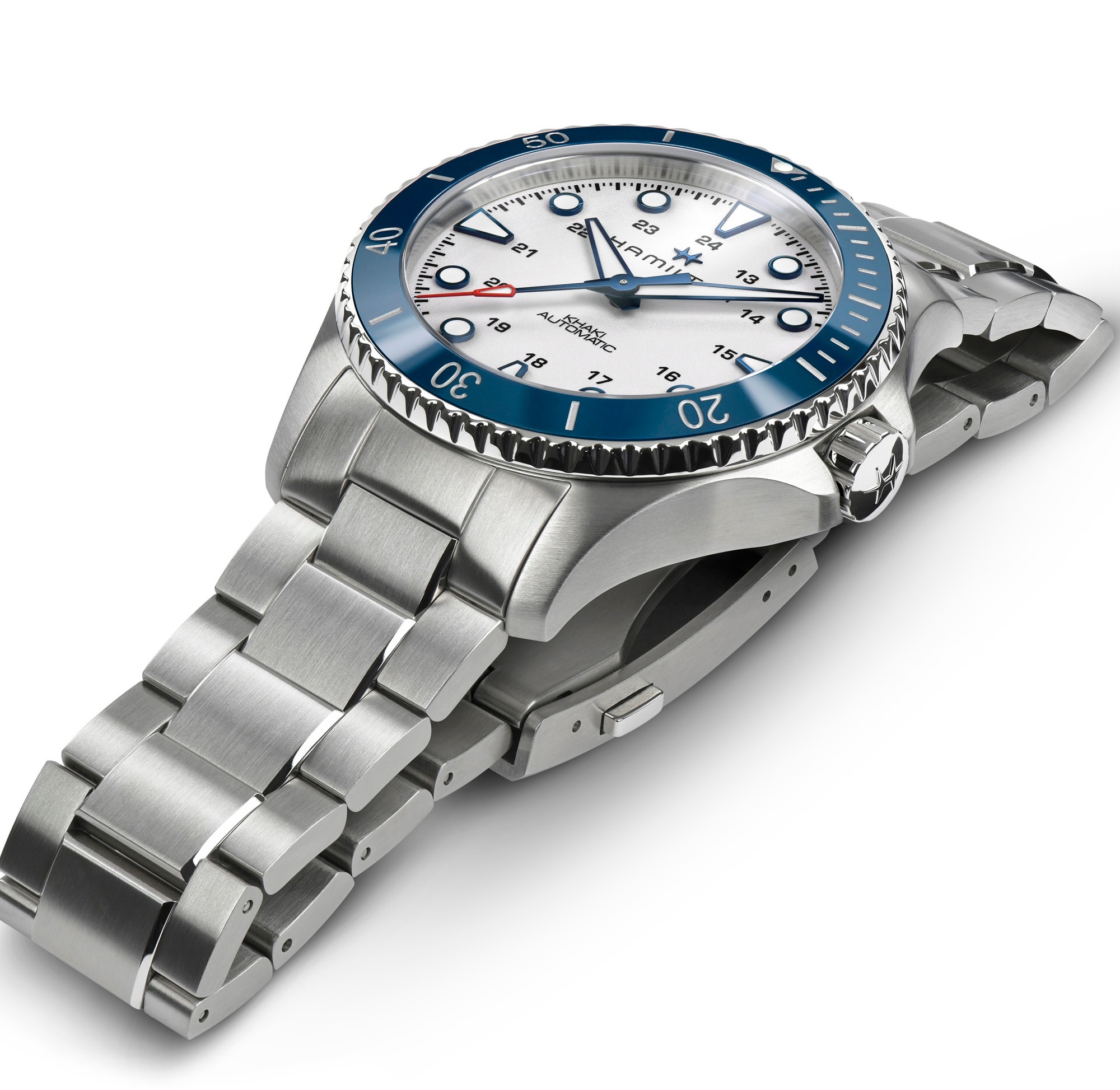 HAMILTON Khaki Navy Scuba Auto White Dial 43mm Silver Stainless Steel Bracelet H82505150 - 3