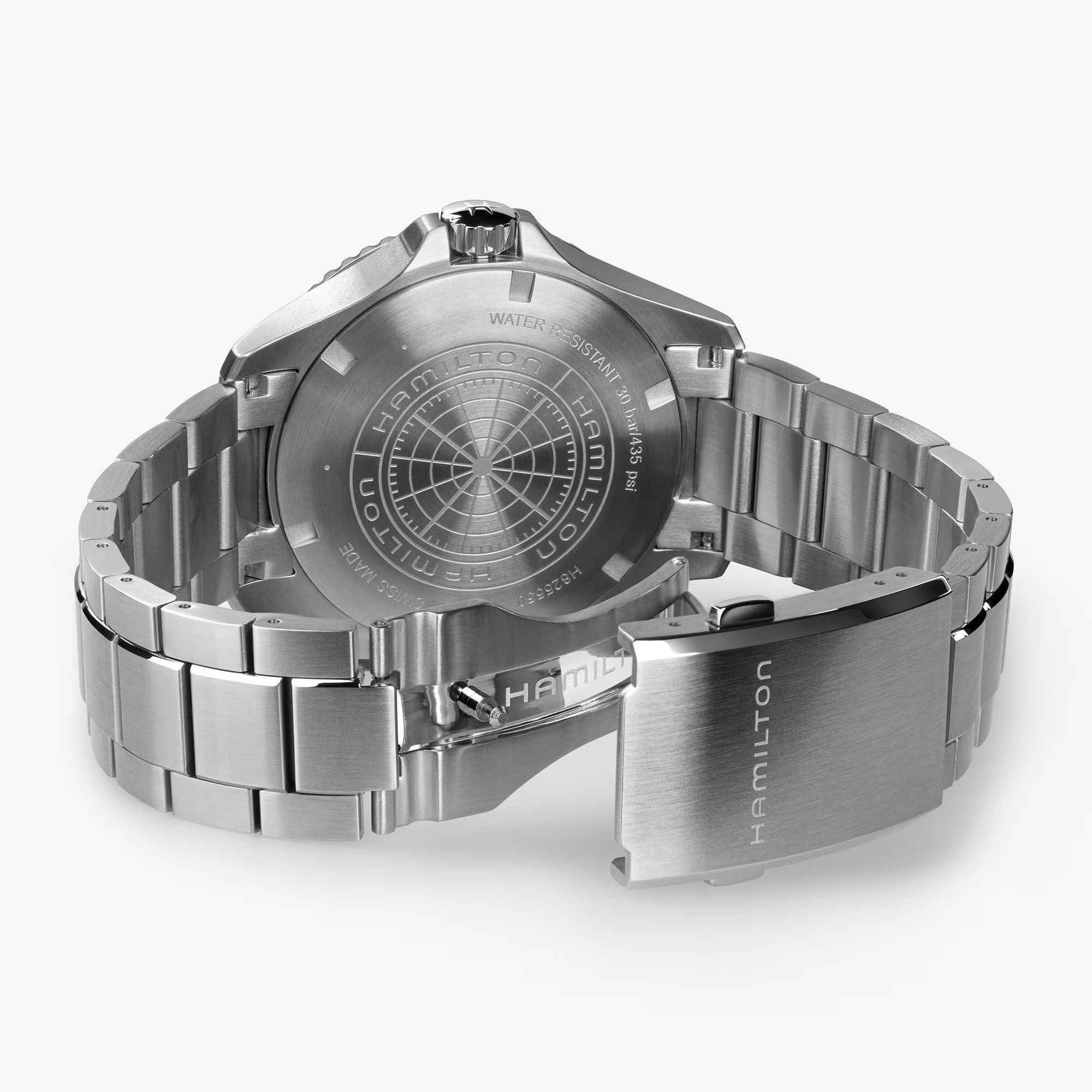 HAMILTON Khaki Navy Scuba Automatic GMT Beige Dial 43mm Silver Stainless Steel Bracelet H82555150 - 4