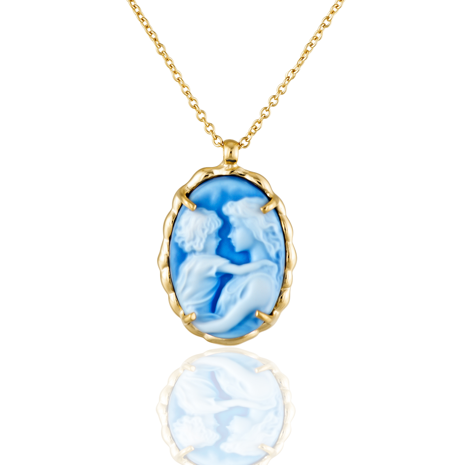 NECKLACE Cameo MetronGold K14 Yellow Gold 24265 - 