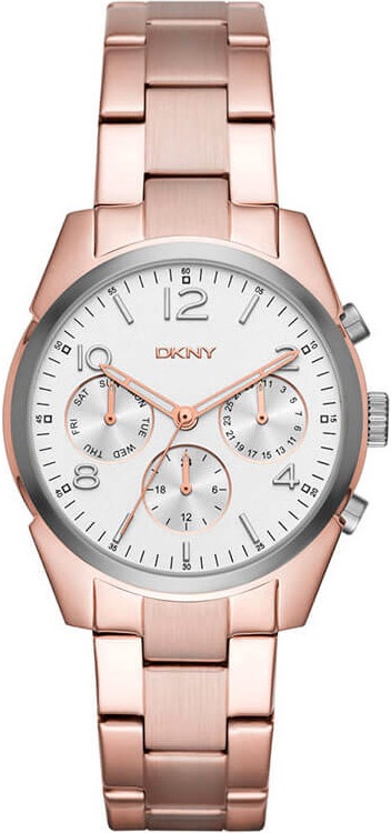 DKNY Crosby Chronograph 36mm Rose Gold Stainless Steel Bracelet NY2472 - 