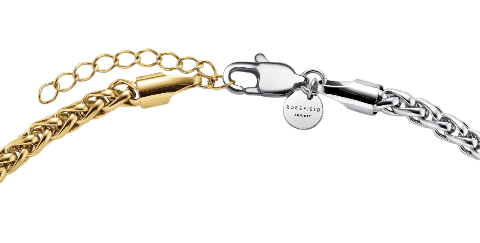 ROSEFIELD Duotone Herringbone Bracelet Stainless Steel JBDHG-J704 - 2