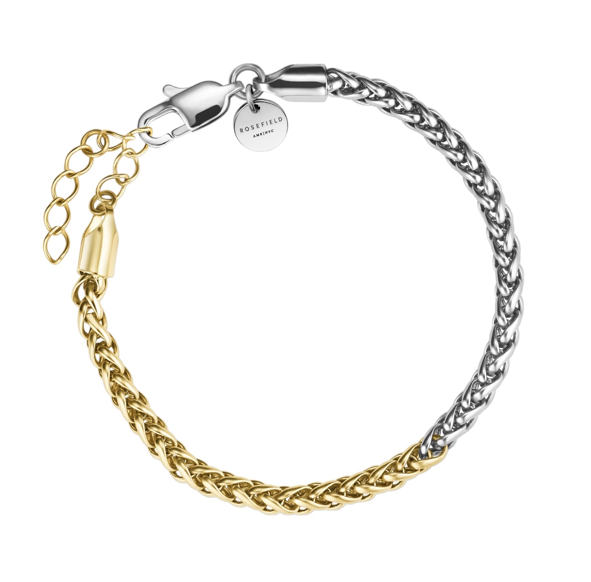 ROSEFIELD Duotone Herringbone Bracelet Stainless Steel JBDHG-J704 - 1