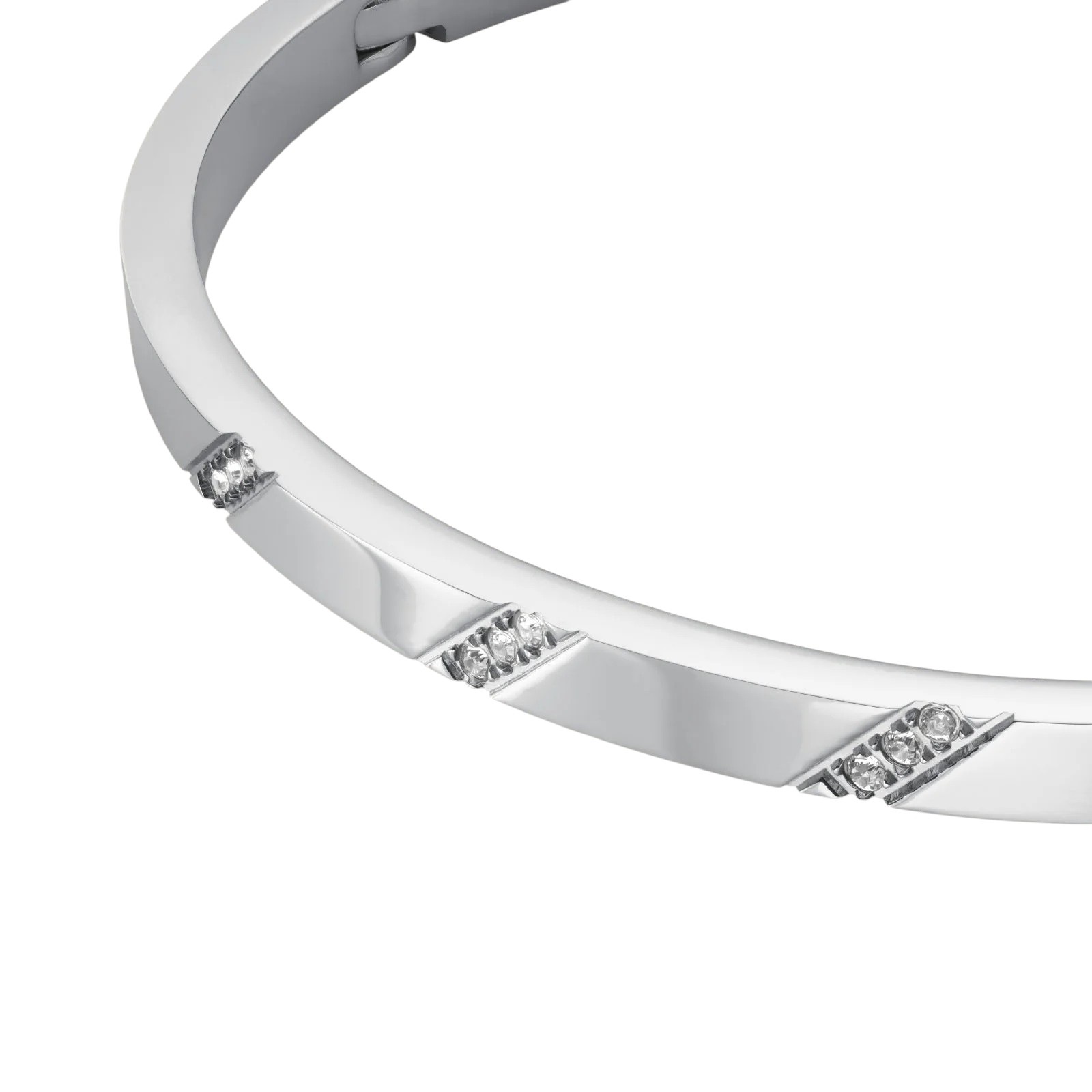 ROSEFIELD Lines Crystals with Bangle Bracelet Stainless Steel JBLCS-J1044 - 3