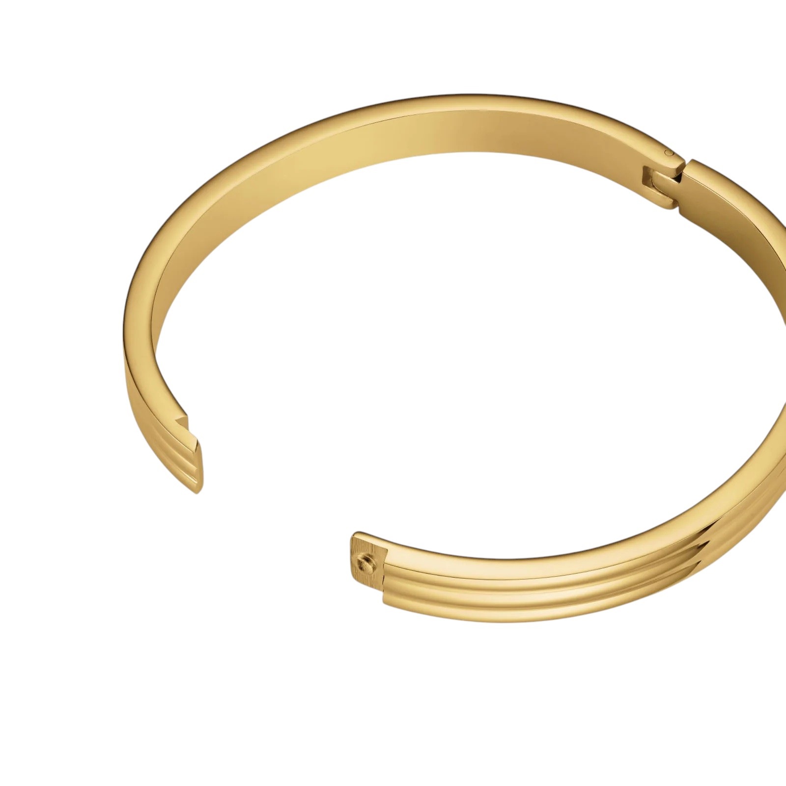 ROSEFIELD Striped Bangle Bracelet from Gold-Plated Stainless Steel JBSBG-J1041 - 