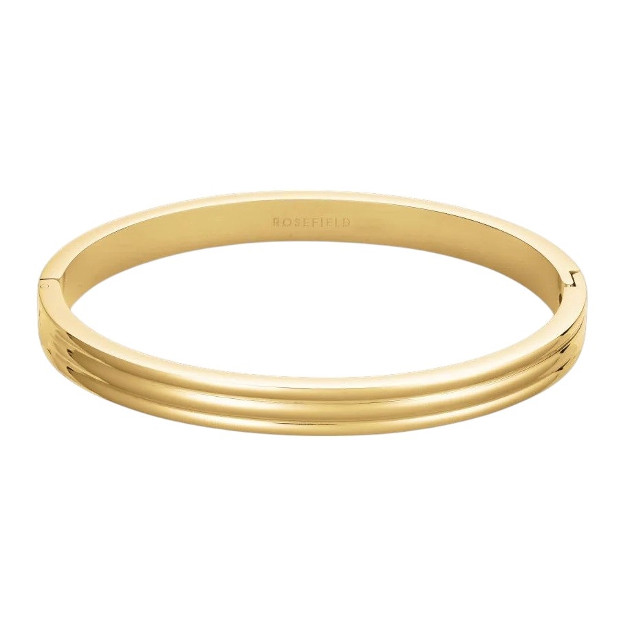ROSEFIELD Striped Bangle Bracelet from Gold-Plated Stainless Steel JBSBG-J1041 - 