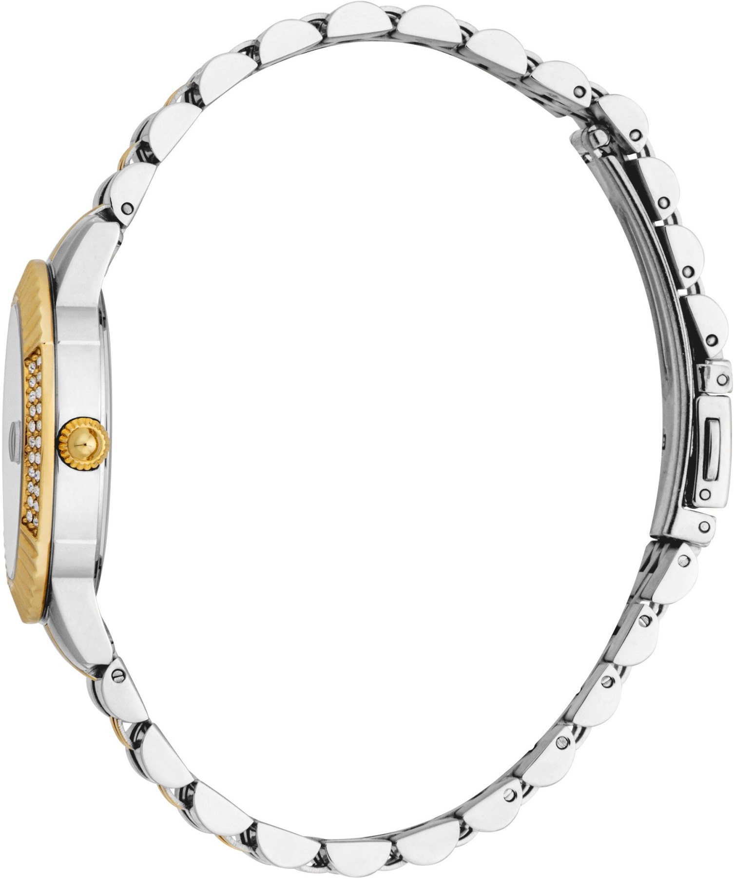 JUST CAVALLI Glam Black Dial 32mm Two Tone Gold Stainless Steel Bracelet JC1L199M0065 - 