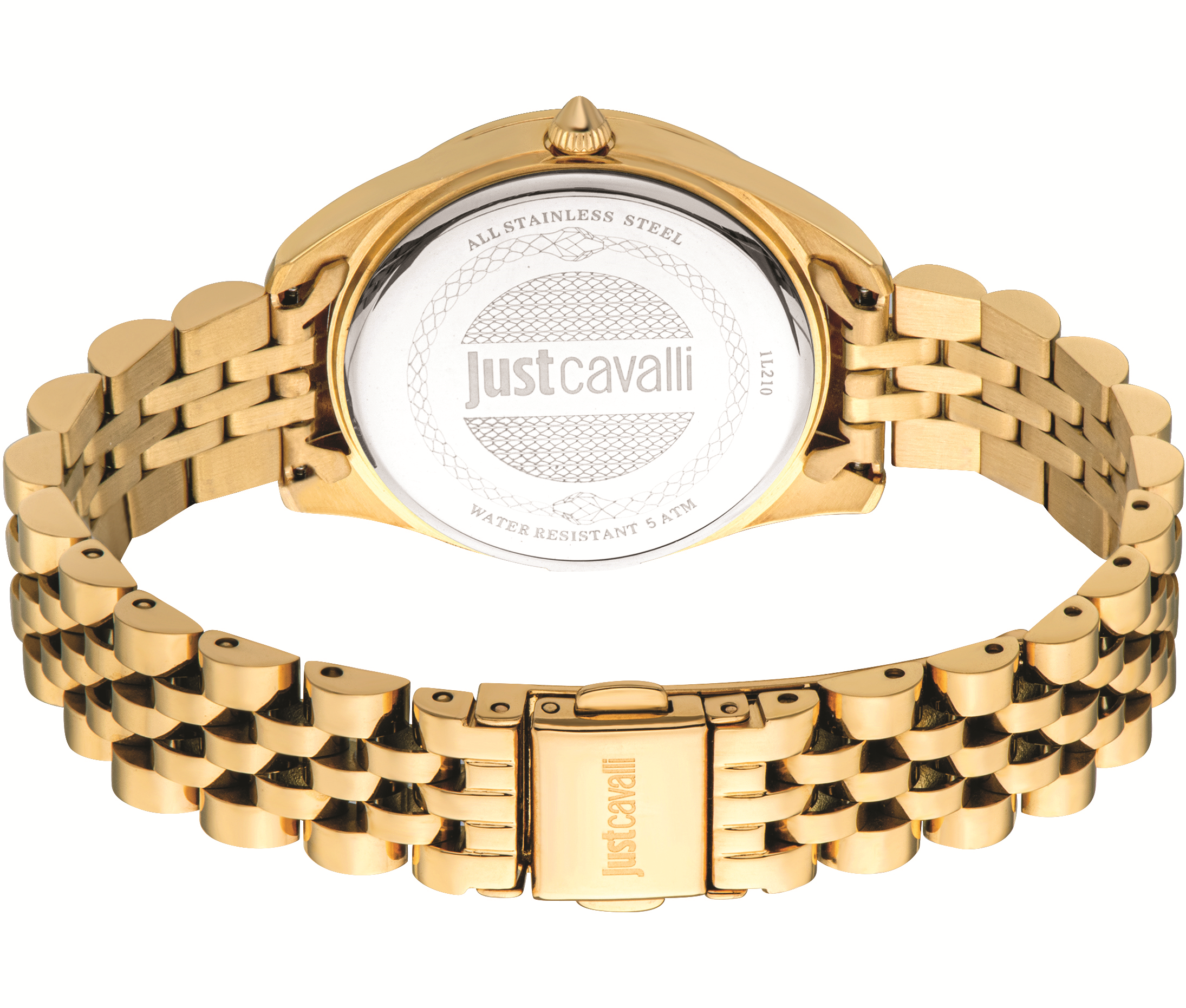 JUST CAVALLI Cerchio Silver Dial 32mm Gold Stainless Steel Bracelet JC1L210M0455 - 2