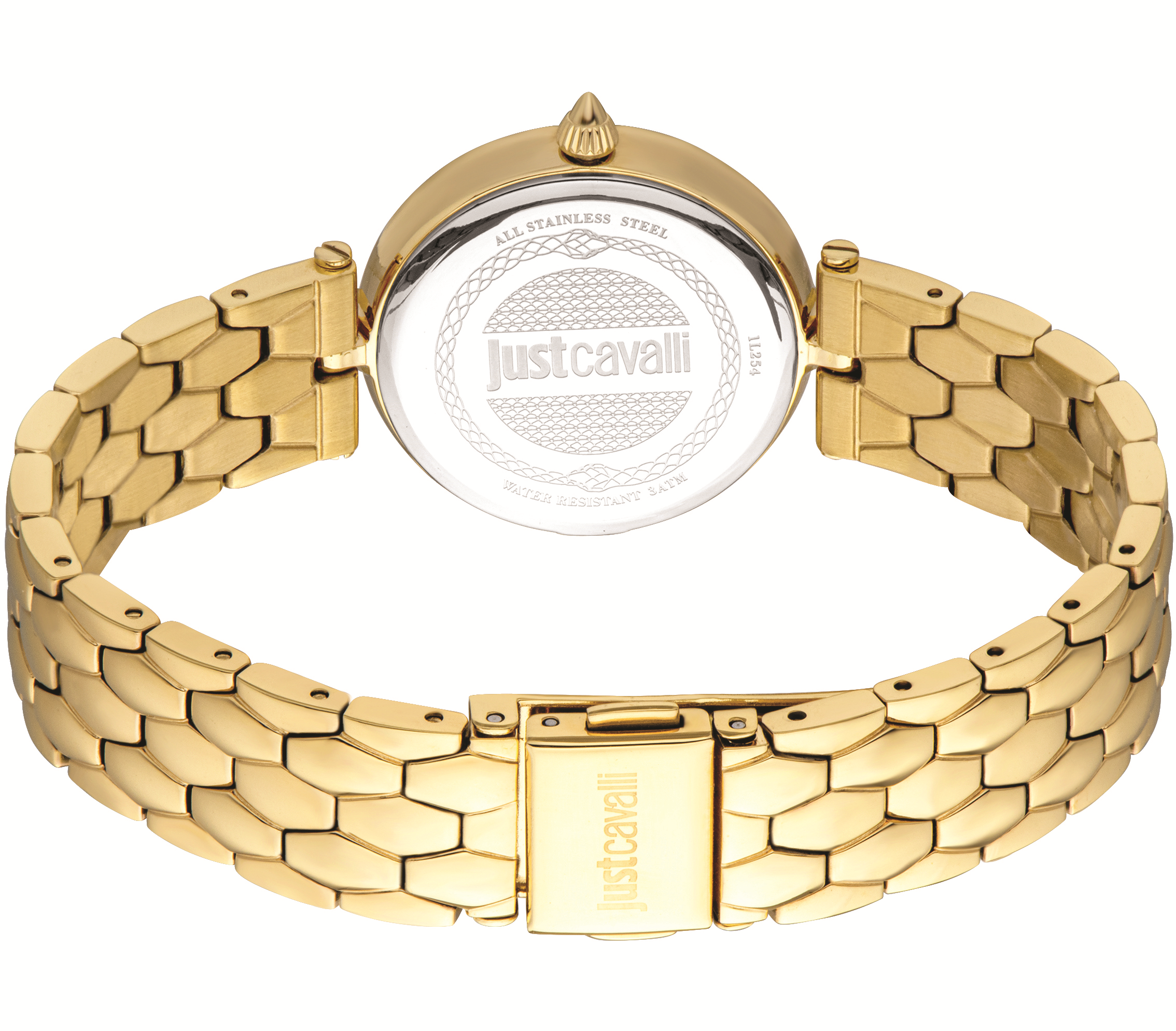 JUST CAVALLI Donna Leopardo Green Dial 30mm Gold Stainless Steel Bracelet JC1L254M0065 - 3