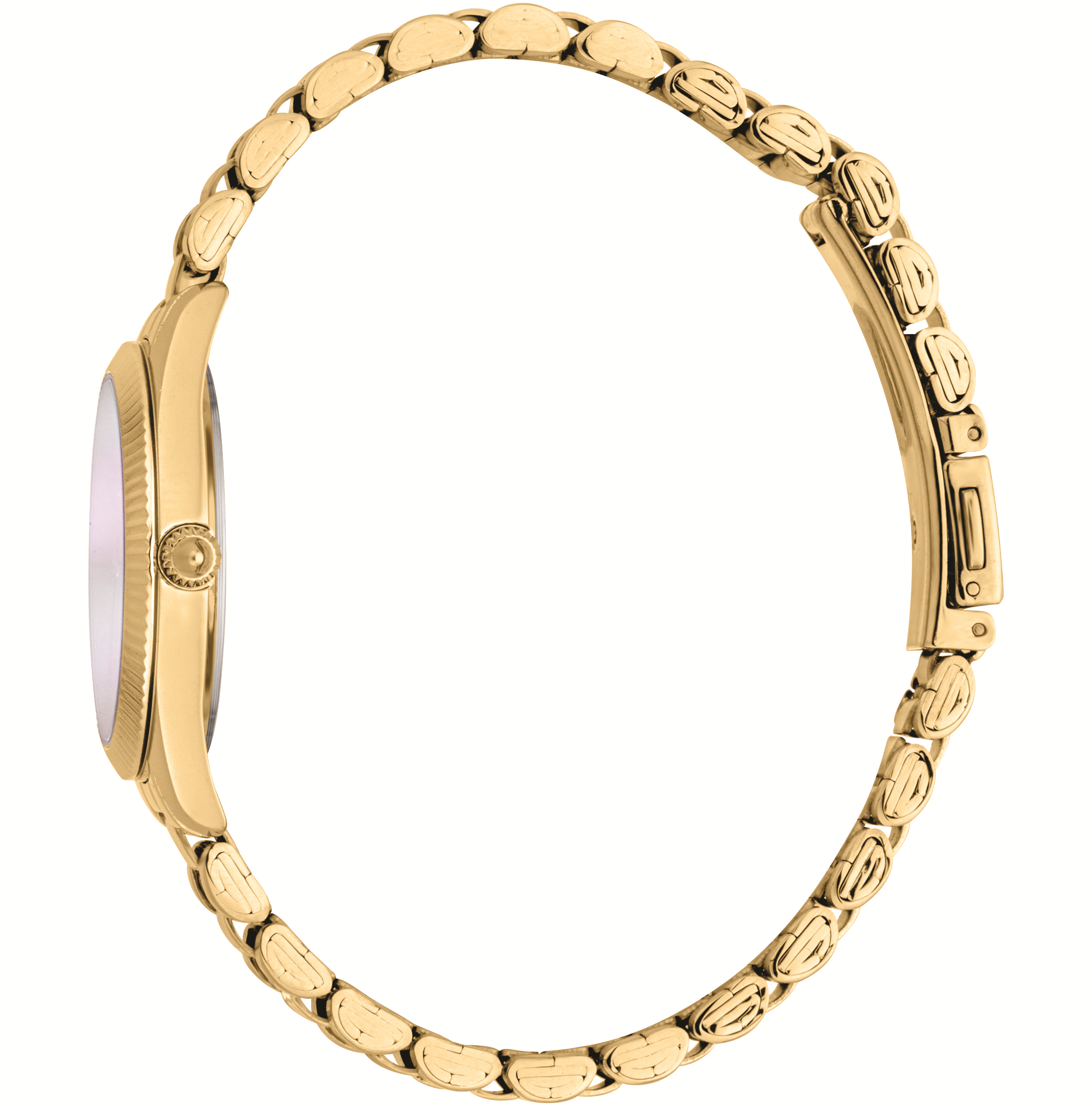 JUST CAVALLI Glam Crystals White Pearl Dial 30mm Gold Stainless Steel Bracelet Gift Set JC1L267M0055 - 4