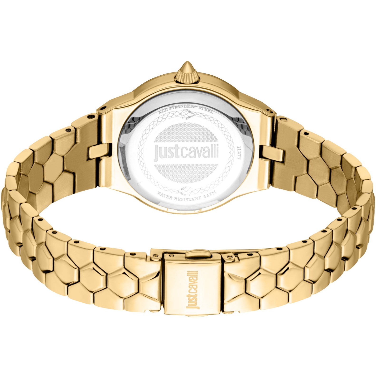 JUST CAVALLI Glam White Dial 32mm Gold Stainless Steel Bracelet JC1L277M0025 - 3