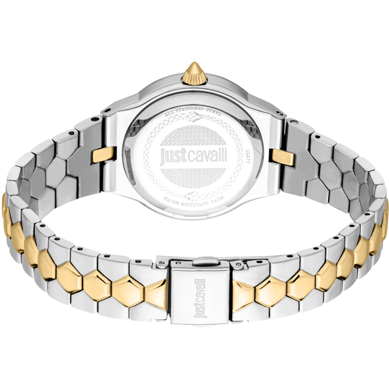 JUST CAVALLI Glam Silver Dial 32mm Two-Tone Gold Stainless Steel Bracelet JC1L277M0045 - 3