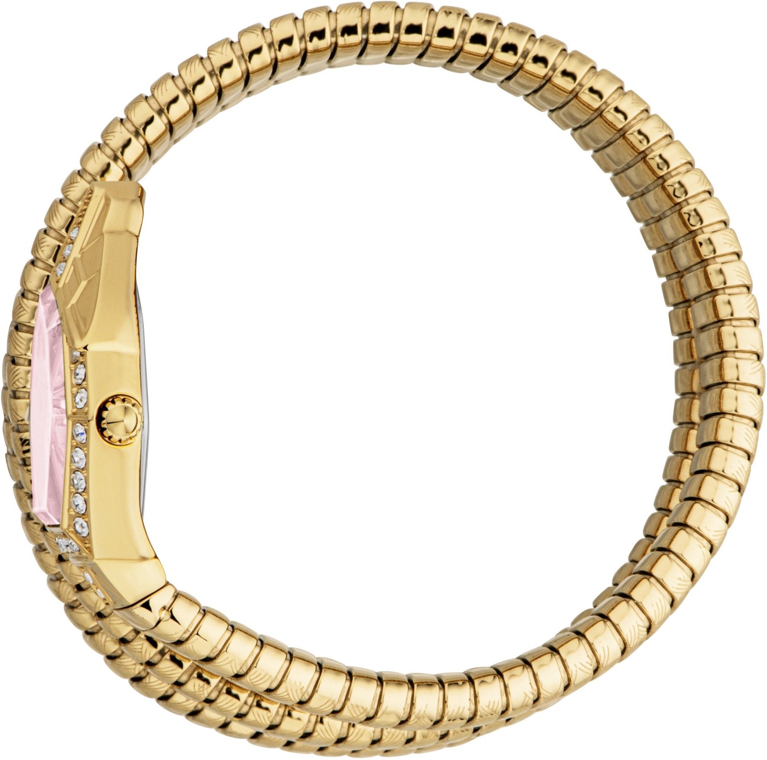 JUST CAVALLI Signature Snake Red Dial 23mm Gold Stainless Steel Bracelet JC1L304M0035 - 
