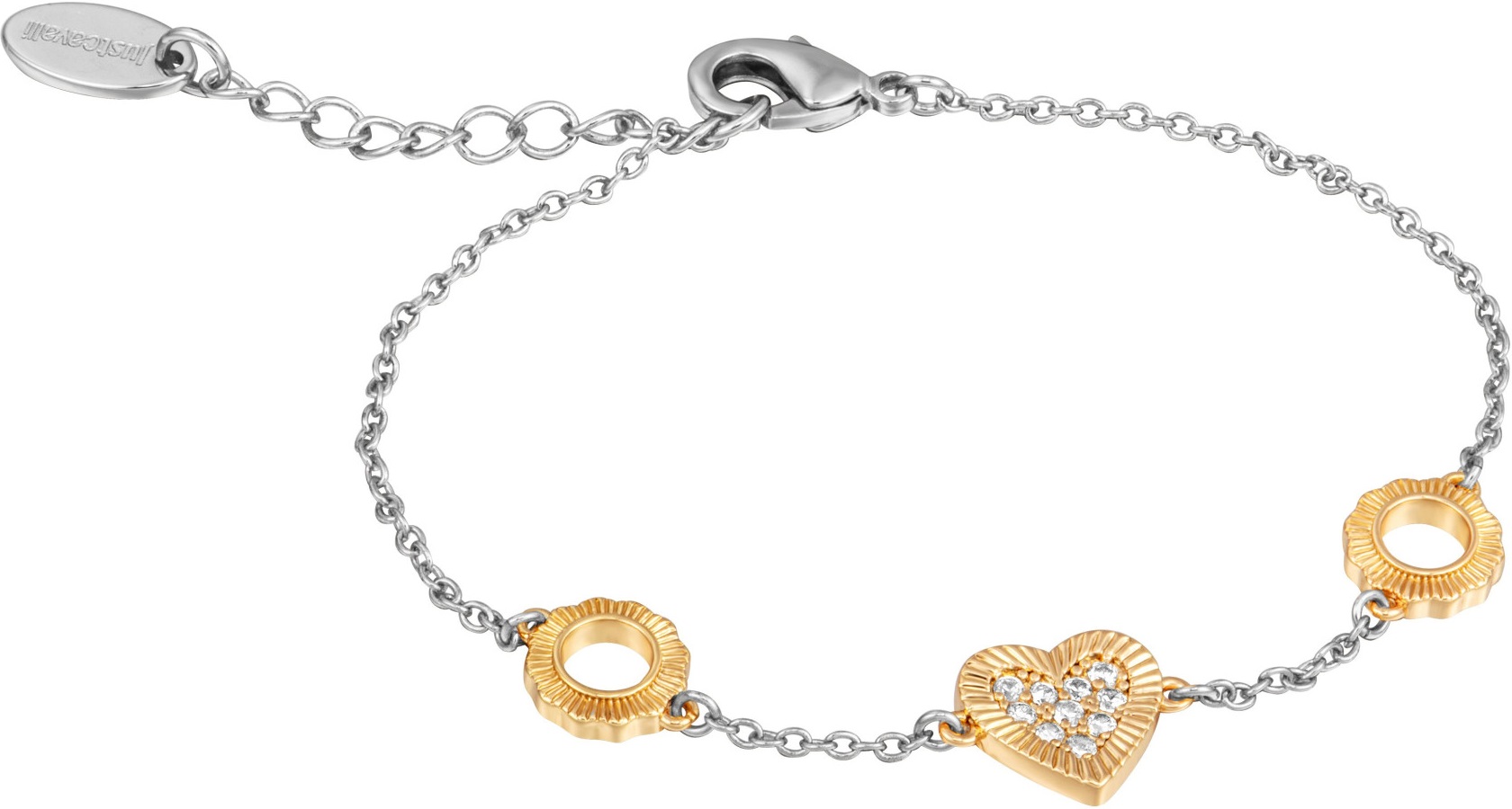 JUST CAVALLI Valentine's Silver Gift Set Dial 30mm Two Tone Gold Stainless Bracelet JC1L315M0085 - 3