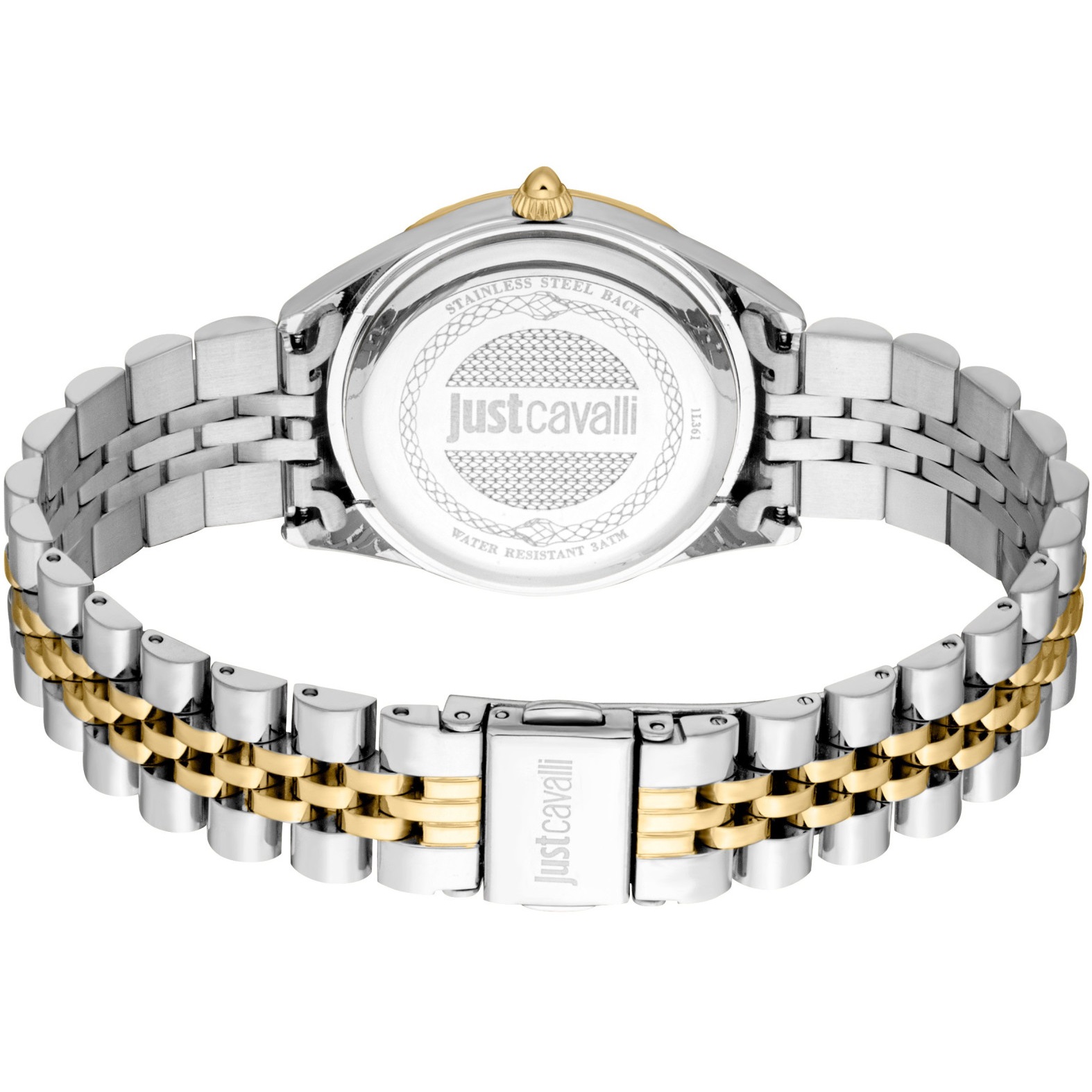 JUST CAVALLI Glam Gift Set  Silver Dial 32mm Two-Tone Gold Stainless Steel Bracelet JC1L361M0075 - 4