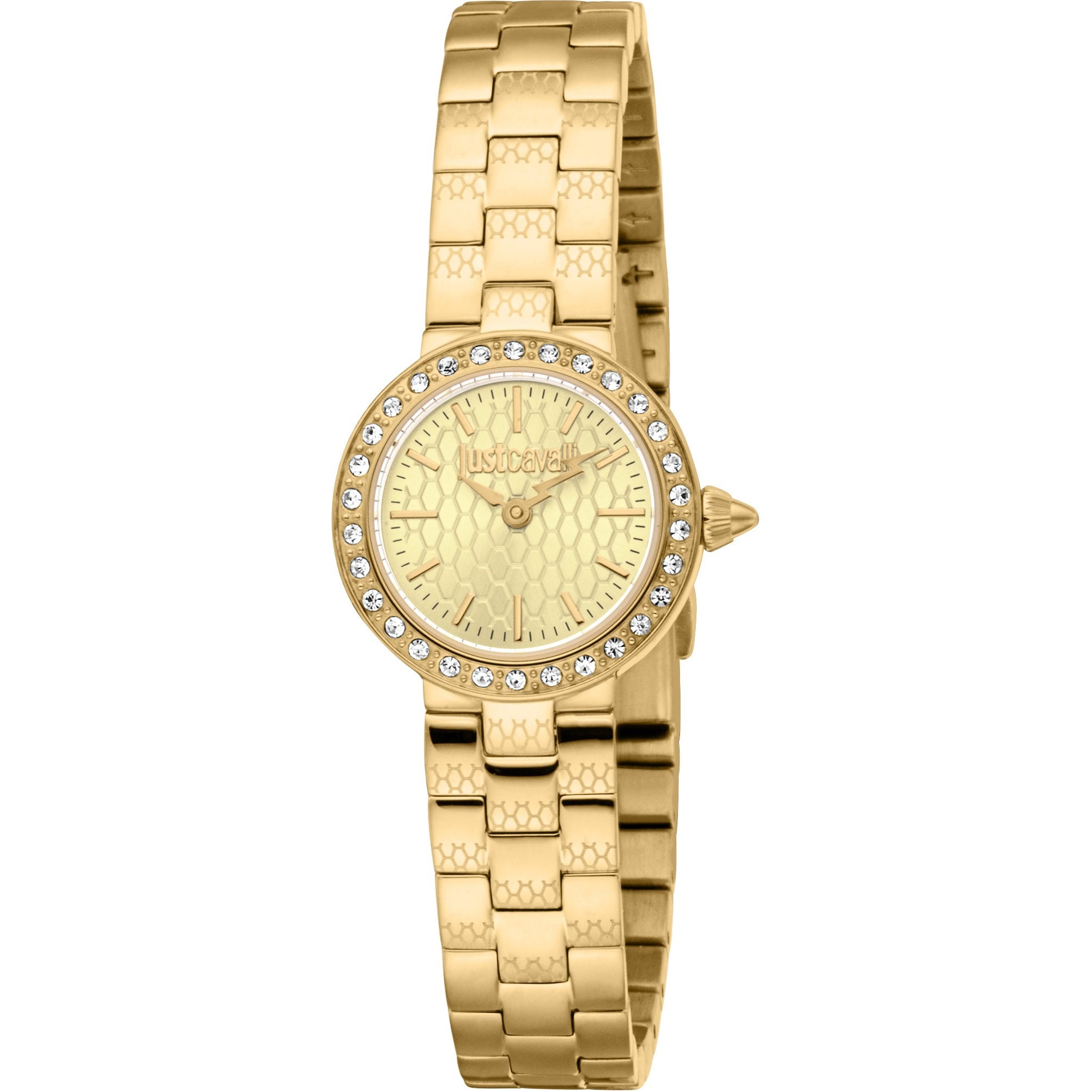 JUST CAVALLI Mini Serenata Champagne Dial 23mm Gold Stainless Steel Bracelet JC1L362M0055 - 