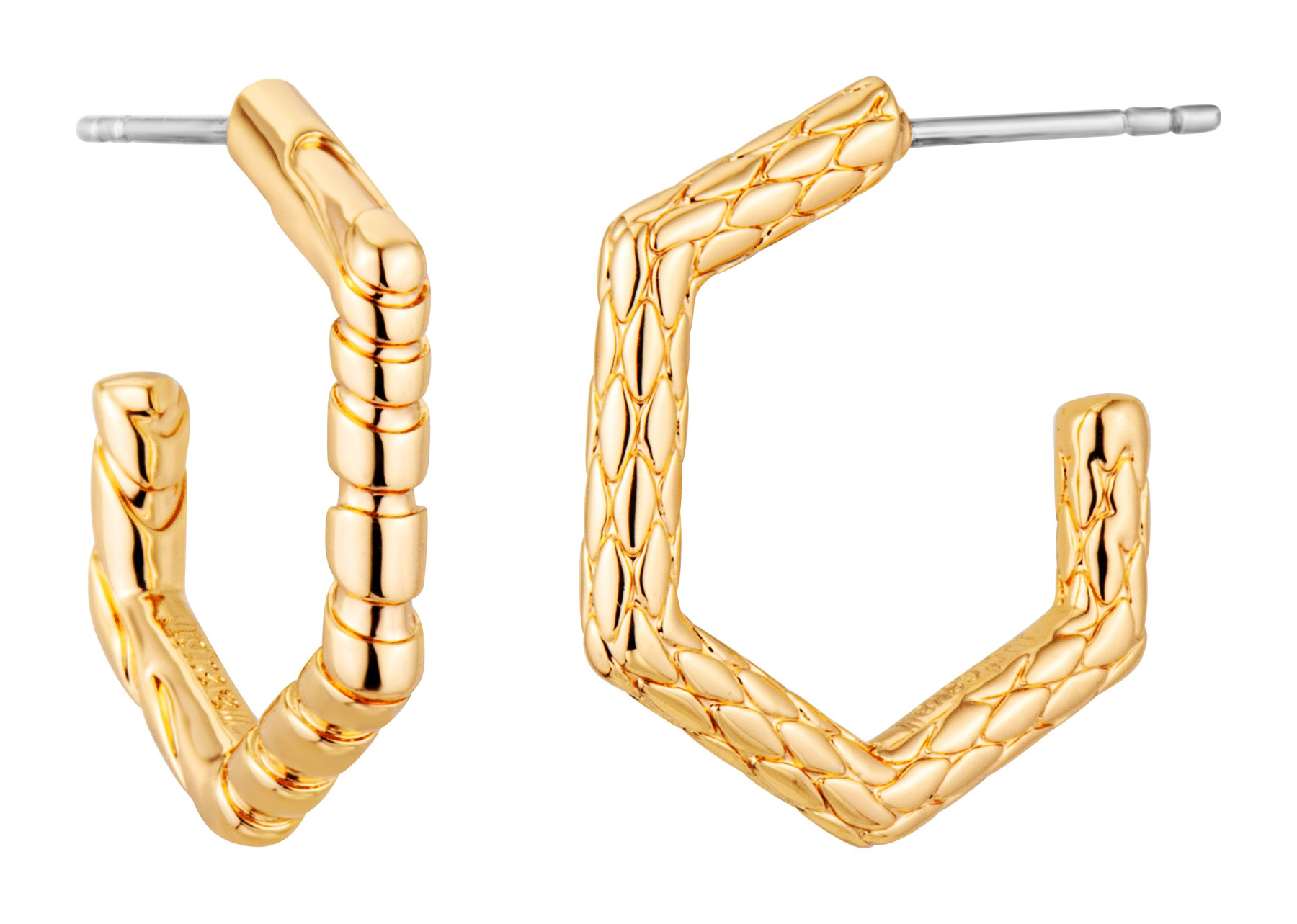 JUST CAVALLI Logo Earrings Gold Stainless Steel JCER01743200 - 