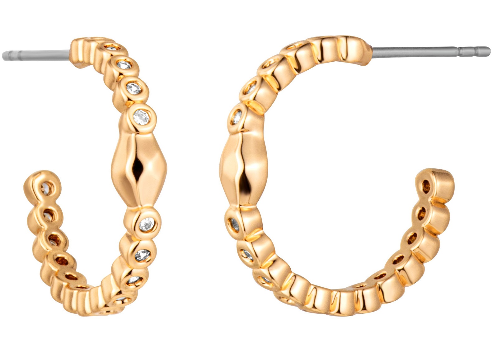 JUST CAVALLI Animalier Earrings Gold Stainless Steel with Cubic Zirconia JCER01893200 - 