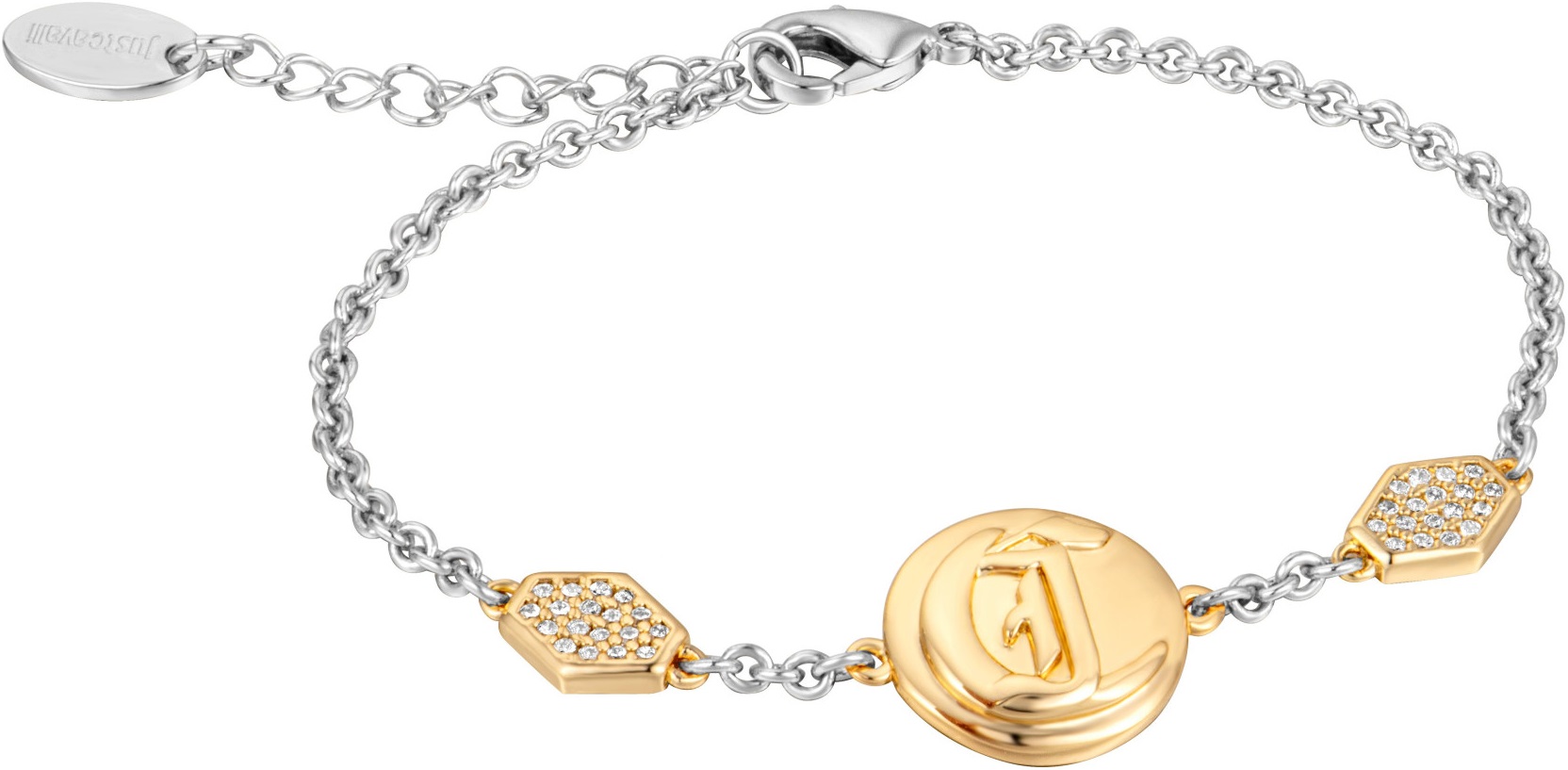 JUST CAVALLI Animalier Curiosa Gift Set Silver Dial 30mm Two Tone Gold Stainless Steel Bracelet JC1L332M0075 - 3