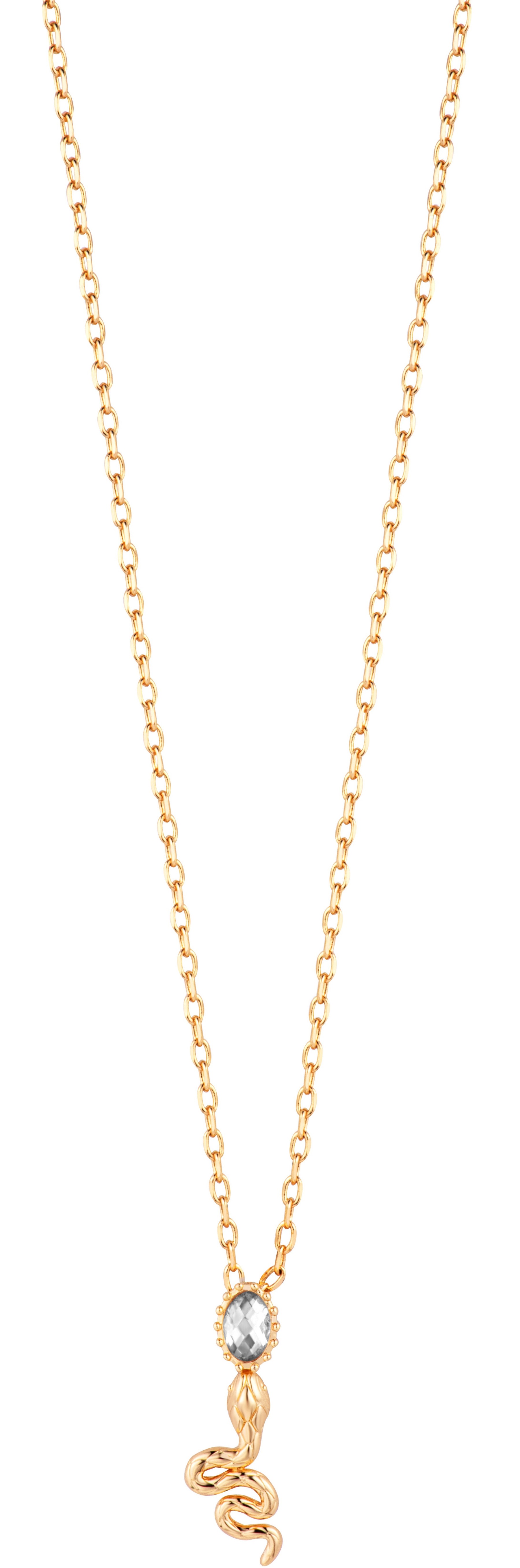JUST CAVALLI Animalier Necklace Gold Stainless Steel with Cubic Zirconia JCNL01733200 - 